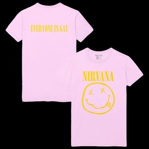 Official Nirvana Smile Everyone Is Gay Shirt
